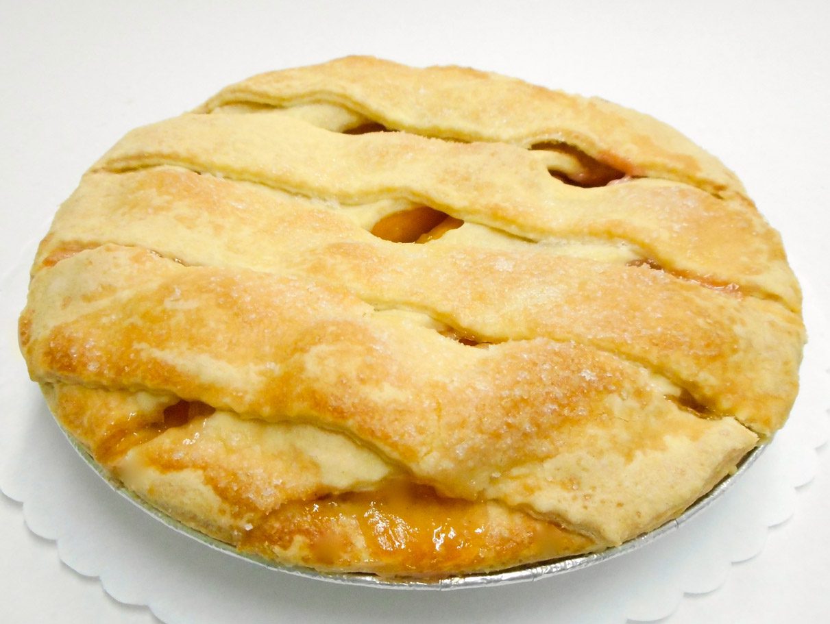 Peach Pie Lattice Top